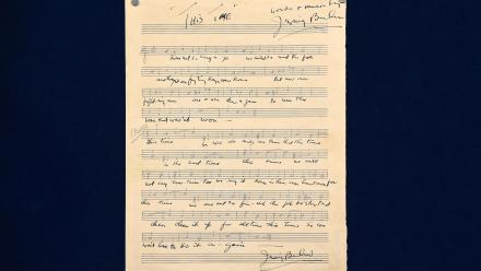Appraisal: 1943 Irving Berlin Signed Manuscript: asset-mezzanine-16x9