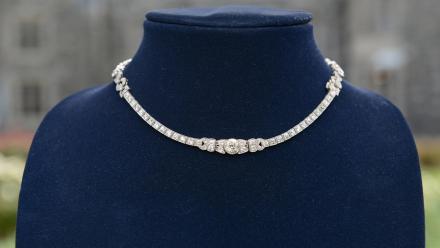 Appraisal: Diamond & Platinum Convertible Necklace, ca. 1925: asset-mezzanine-16x9