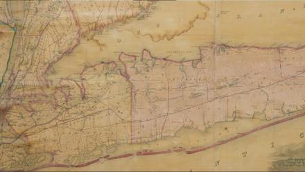 Appraisal: 1844 John Calvin Smith Long Island Wall Map: asset-mezzanine-16x9