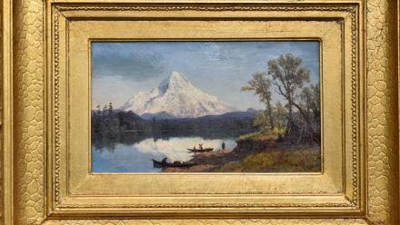 Appraisal: Albert Bierstadt Landscape Oil, ca. 1863: asset-mezzanine-16x9