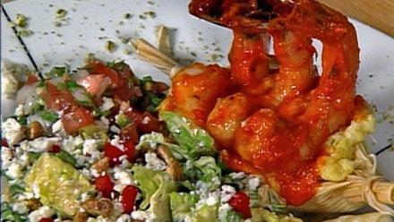 Mansion Shrimp Diablo with Caesar Salad with Dean Fearing: asset-mezzanine-16x9