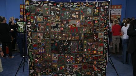 Appraisal: Embroidered Wool Animal Crazy Quilt, ca. 1900: asset-mezzanine-16x9