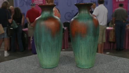 Appraisal: Charles Clewell Vases, ca. 1925: asset-mezzanine-16x9