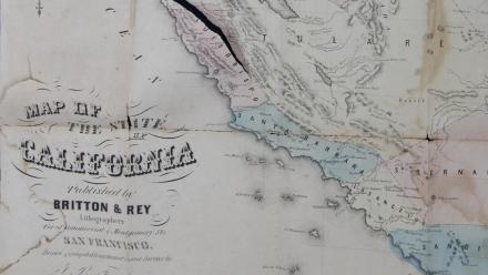 Appraisal: 1853 Britton & Rey California Pocket Map: asset-mezzanine-16x9
