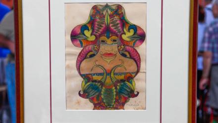 Appraisal: Minnie Evans Collage, ca. 1960: asset-mezzanine-16x9