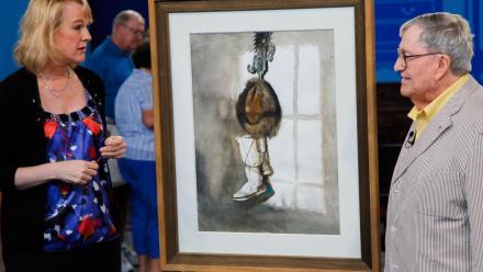 Appraisal: 1985 Andrew Wyeth "Trammel" Watercolor: asset-mezzanine-16x9