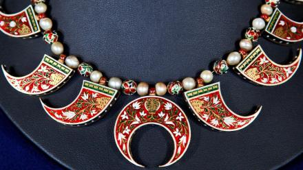 Appraisal: Mughal Indian Reversible Necklace, ca. 1900: asset-mezzanine-16x9