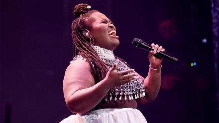 Daymé Arocena performs Celia Cruz classic “Quimbara” (Live!): asset-mezzanine-16x9