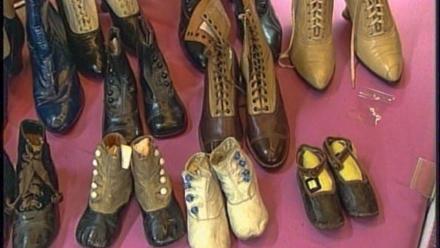 Appraisal: Child's Cobalt-buttoned Shoes, ca. 1890: asset-mezzanine-16x9