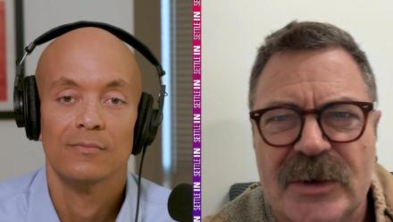 Nick Offerman joins Geoff Bennett on our ‘Settle In’ podcast: asset-mezzanine-16x9