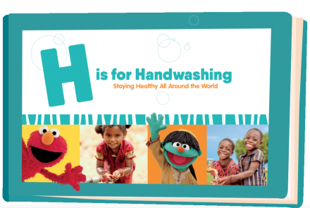"H is for Handwashing" graphic.