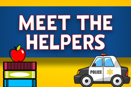"Meet the Helpers" graphic