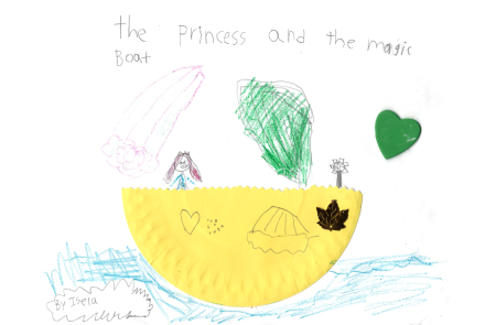 child's illustration of a boat