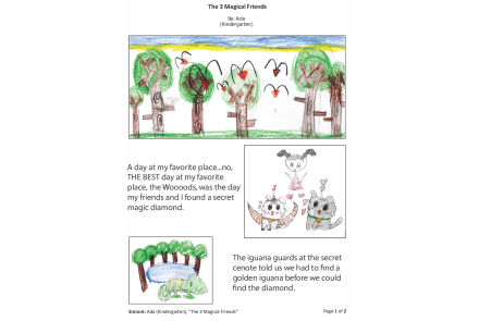 child's illustration of trees