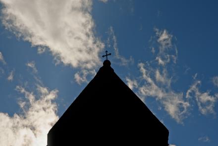 Backlit Church