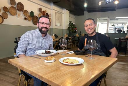 Signature Dish Host Seth Tillman and Lime & Cilantro chef/owner Danny Gonzalez