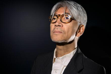 Japanese musician, composer, record producer, pianist, activist, writer, actor and dancer Ryuichi Sakamoto, photographed on June 30, 2016 in Paris.