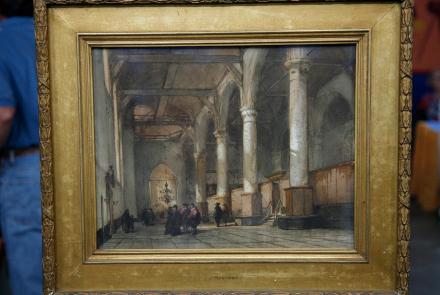Appraisal: Johannes Bosboom Watercolor, ca. 1860: asset-mezzanine-16x9