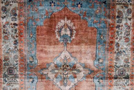 Appraisal: Late 19th-Century Heriz Silk Rug: asset-mezzanine-16x9