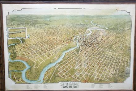 Appraisal: 1905 Spokane Bird's-Eye View Lithograph: asset-mezzanine-16x9