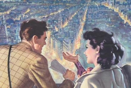 Appraisal: Pennsylvania RR New York Poster, ca. 1955: asset-mezzanine-16x9