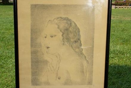 Appraisal: 1925 Tsuguharu Foujita Etching: asset-mezzanine-16x9
