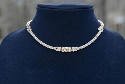 Appraisal: Diamond & Platinum Convertible Necklace, ca. 1925: asset-mezzanine-16x9