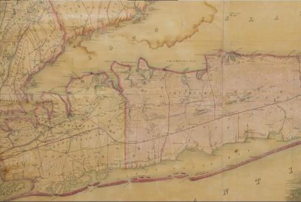 Appraisal: 1844 John Calvin Smith Long Island Wall Map: asset-mezzanine-16x9