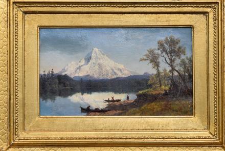 Appraisal: Albert Bierstadt Landscape Oil, ca. 1863: asset-mezzanine-16x9