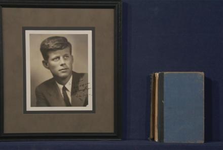 Appraisal: John F. Kennedy-inscribed Photo & Book, ca. 1950: asset-mezzanine-16x9
