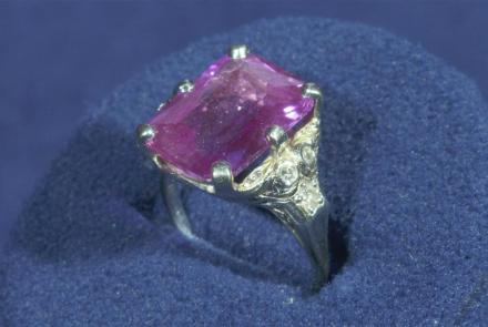 Appraisal: Art Deco Synthetic Sapphire Ring, ca. 1930: asset-mezzanine-16x9