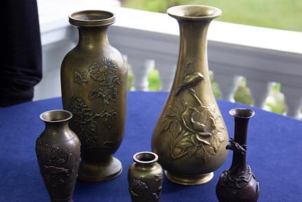 Appraisal: Japanese Bronze & Mixed Metal Vases: asset-mezzanine-16x9