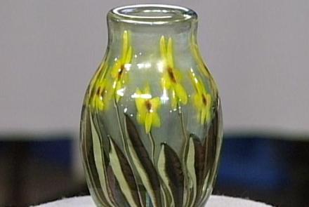 Appraisal: Tiffany Aquamarine Glass Vase: asset-mezzanine-16x9