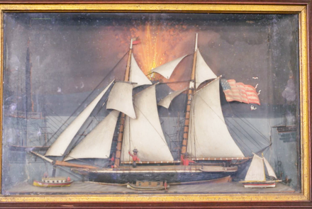 Appraisal: Folk Art Ship Diorama, ca. 1870: asset-mezzanine-16x9