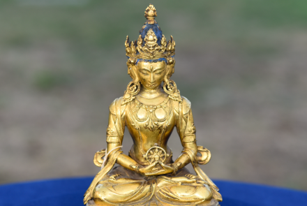 Appraisal: 17th C. Tibetan Bronze Buddha: asset-mezzanine-16x9