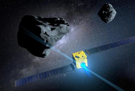 NASA spacecraft attempts to knock asteroid off course: asset-mezzanine-16x9