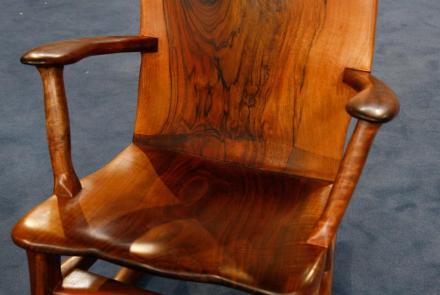 Appraisal: 1993 Walnut Rocking Chair: asset-mezzanine-16x9