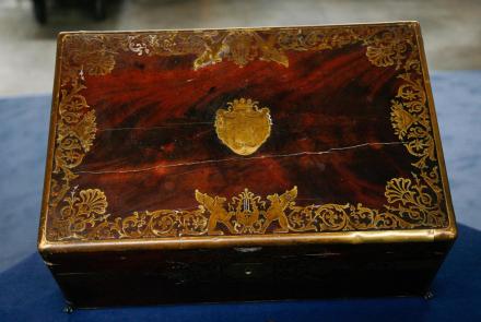 Appraisal: 1827 French Boulle Inlay & Mahogany Strong: asset-mezzanine-16x9