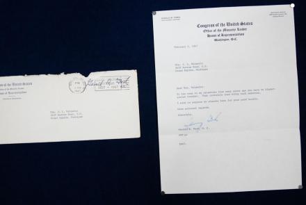 Appraisal: 1967 Gerald Ford Letter with Envelope: asset-mezzanine-16x9