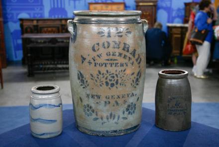 Appraisal: Salt-glazed Stoneware Crocks, ca. 1875: asset-mezzanine-16x9