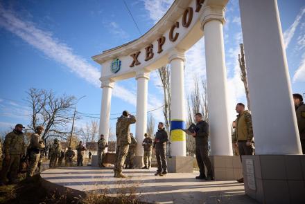 Zelenskyy visits Kherson, city freed from Russian control: asset-mezzanine-16x9