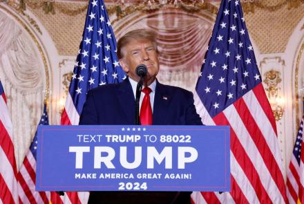 Trump announces bid for White House amid rising resistance: asset-mezzanine-16x9