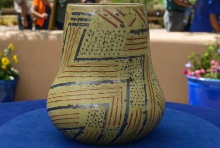 Appraisal: Jean Dunand Enameled Copper Vase, ca. 1920: asset-original