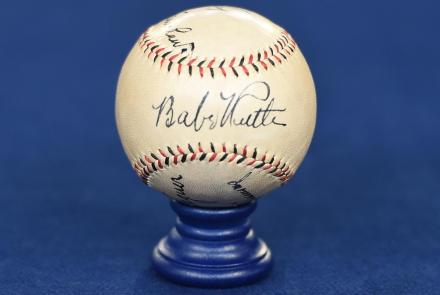 Appraisal: Ruth & Wagner Signed Ball, ca. 1933: asset-mezzanine-16x9