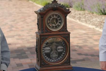 Appraisal: Ithaca Double Dial Calendar Clock, ca. 1880: asset-mezzanine-16x9