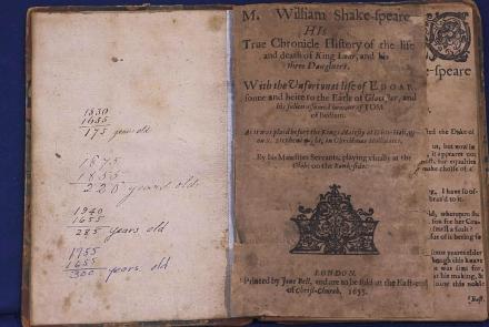 Appraisal: 1655 Shakespeare "King Lear" 3rd Quarto Edition: asset-original