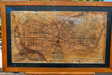 Appraisal: 1791 Jane Young World Map Needlework: asset-original