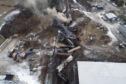 Ohio town looks for answers months after train derailment: asset-mezzanine-16x9