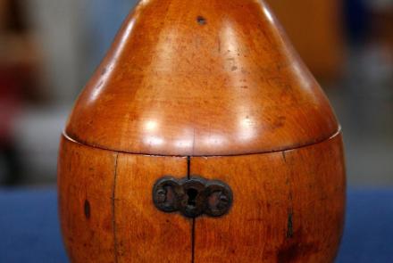 Appraisal: English Pear-Form Tea Caddy, ca. 1810: asset-mezzanine-16x9