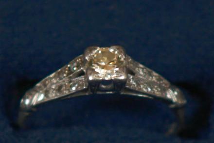 Appraisal: Edwardian Diamond & Platinum Ring, ca. 1920: asset-mezzanine-16x9